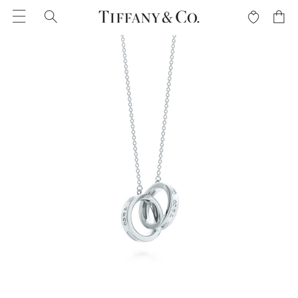 Authentic Tiffany&Co Interlocking Circles Necklace